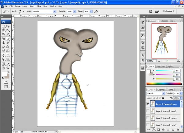 Creation of Alien Vacation: Step 9
